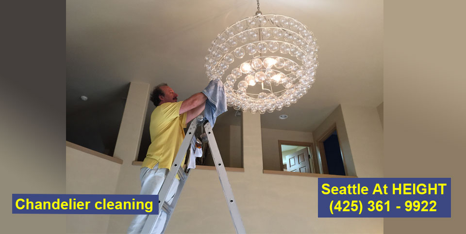 Chandelier cleaning Redmond Seattle