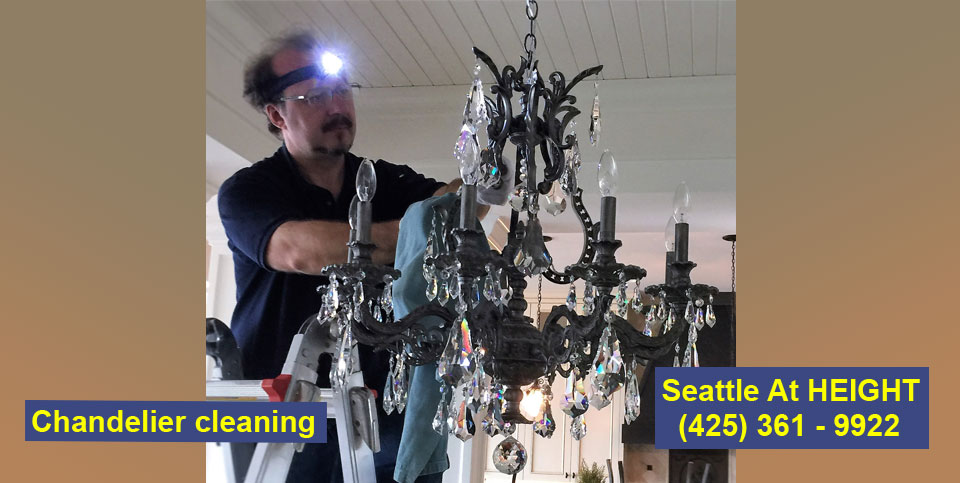Chandelier cleaning and maintaining